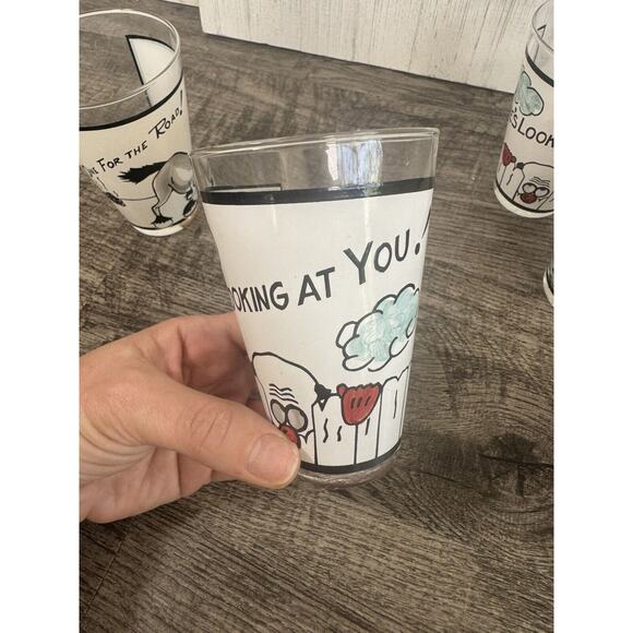 Vintage MCM Anchor Hocking Roving Eye Glasses Googly Here’s Looking At You RARE - Picture 4 of 13